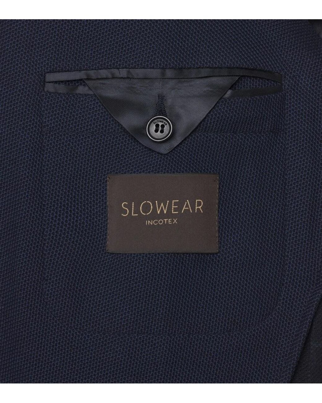 Slowear Blue Cotton Blazer for men