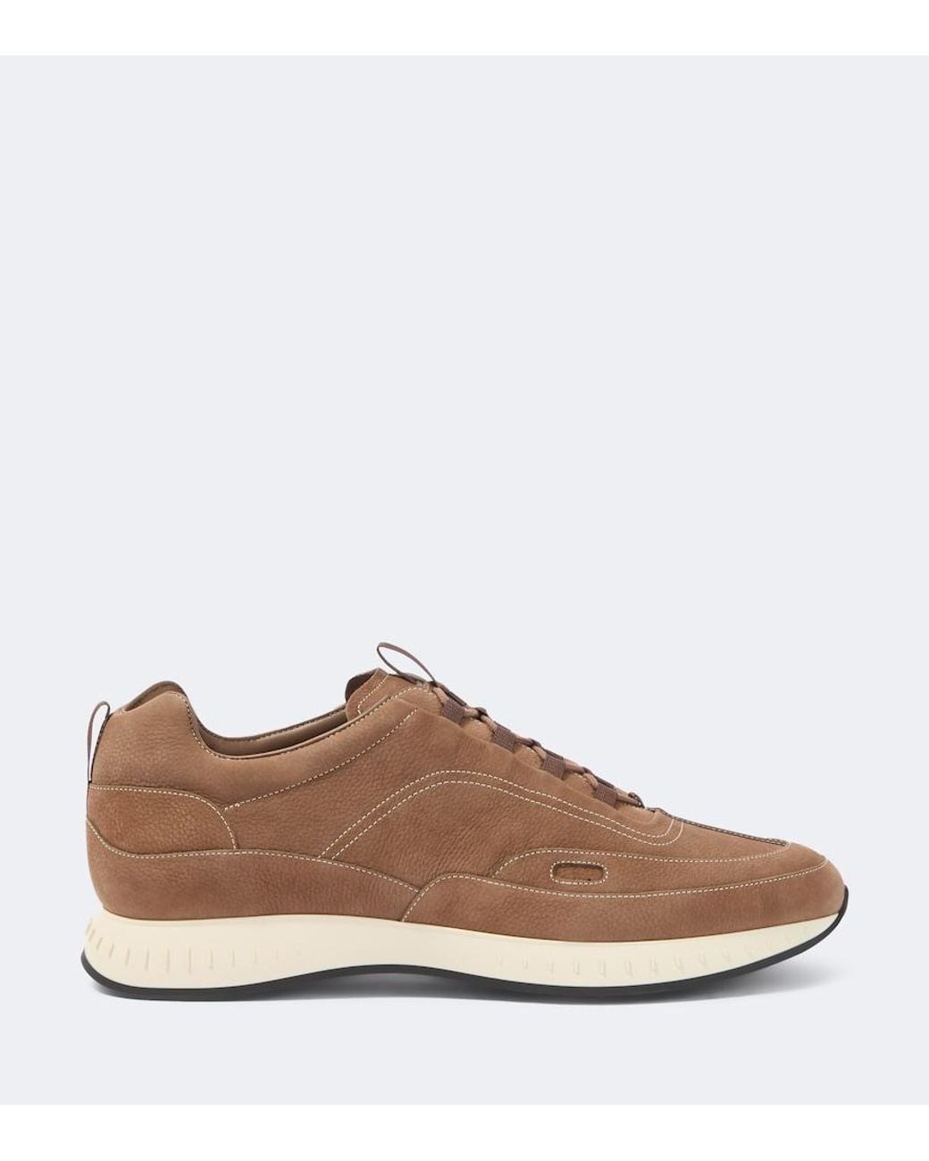 John Lobb Brown Leather Sneakers for men