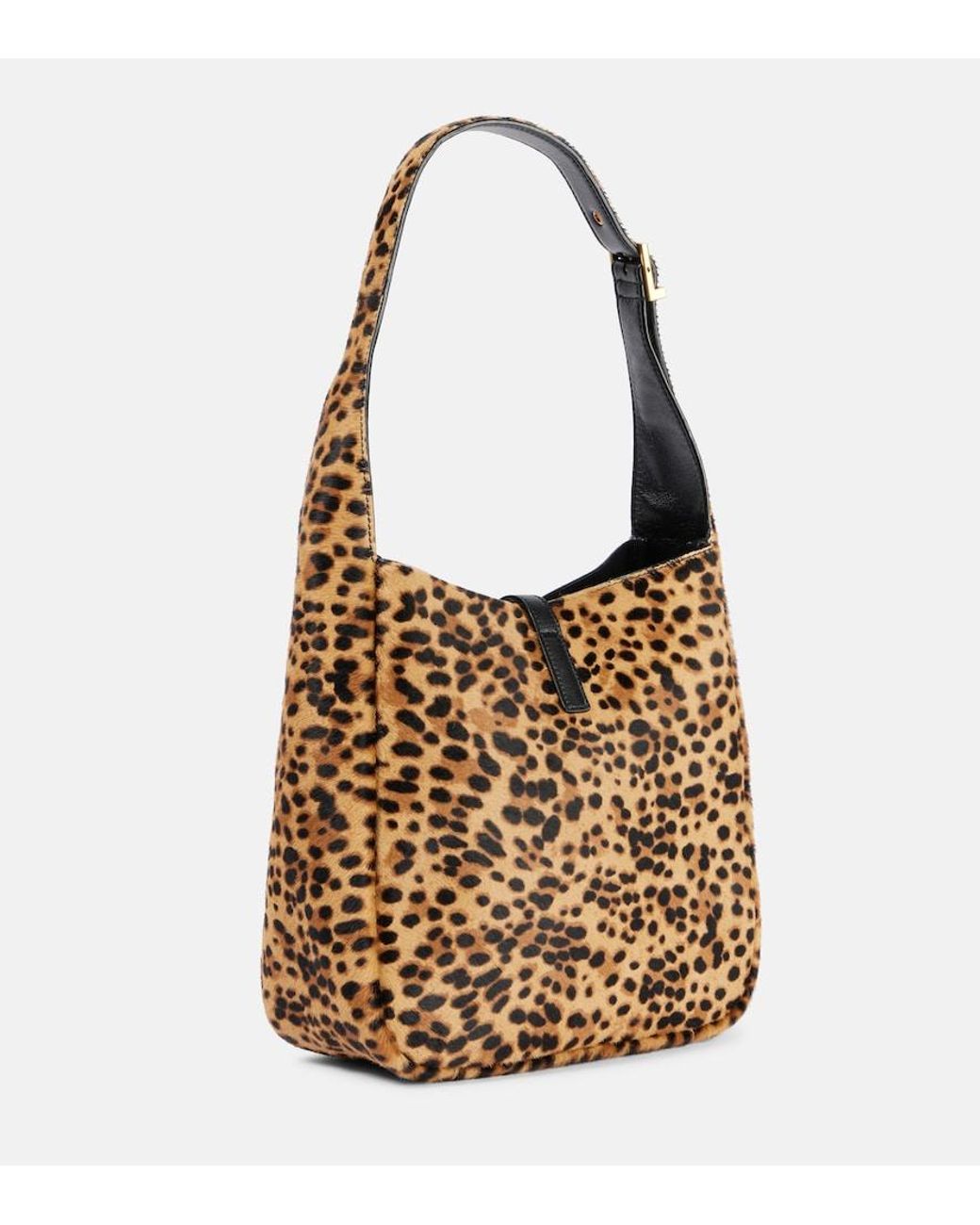 Saint Laurent Brown Le 5 A 7 Small Leather Shoulder Bag