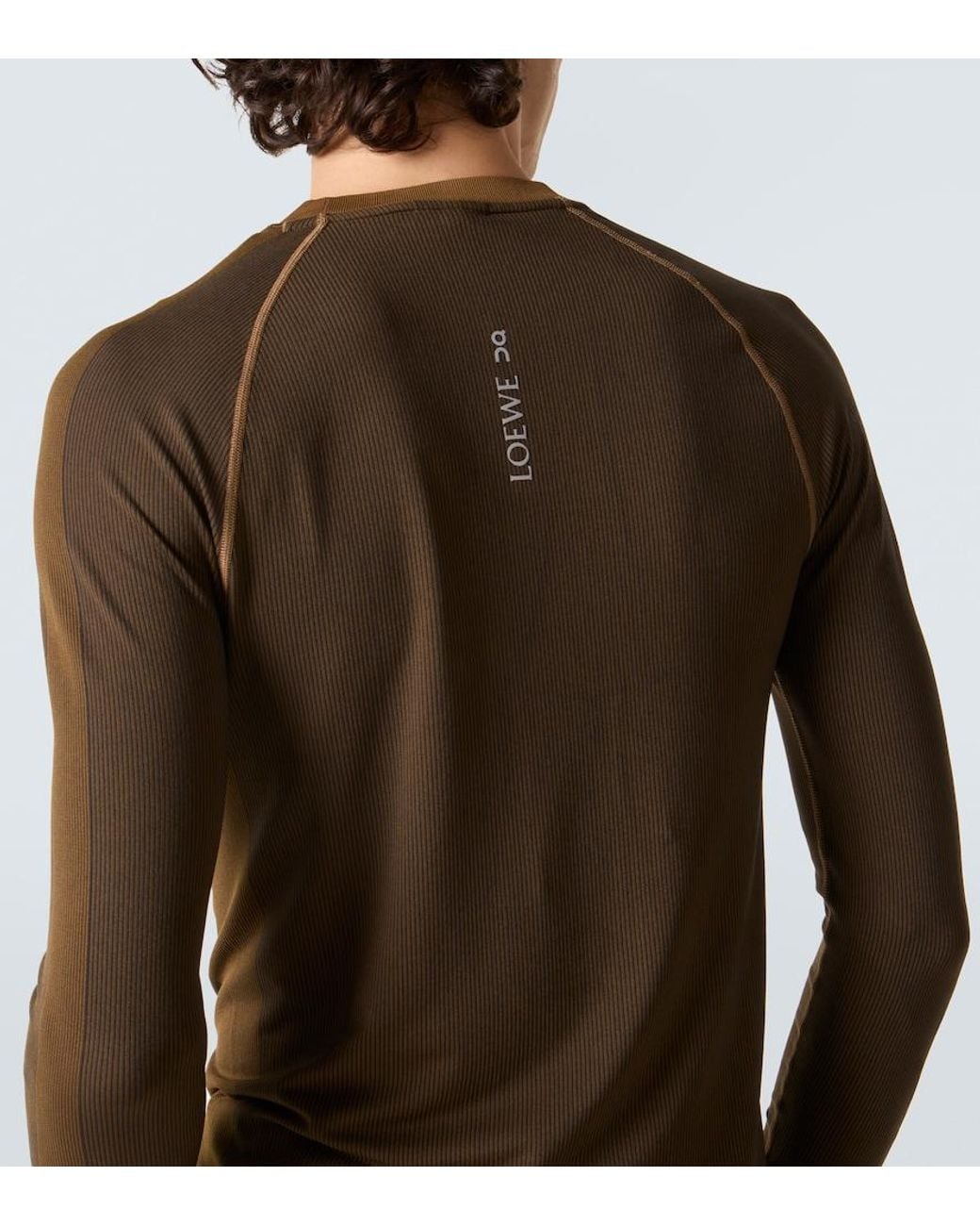Loewe Brown X On Logo Technical Top for men