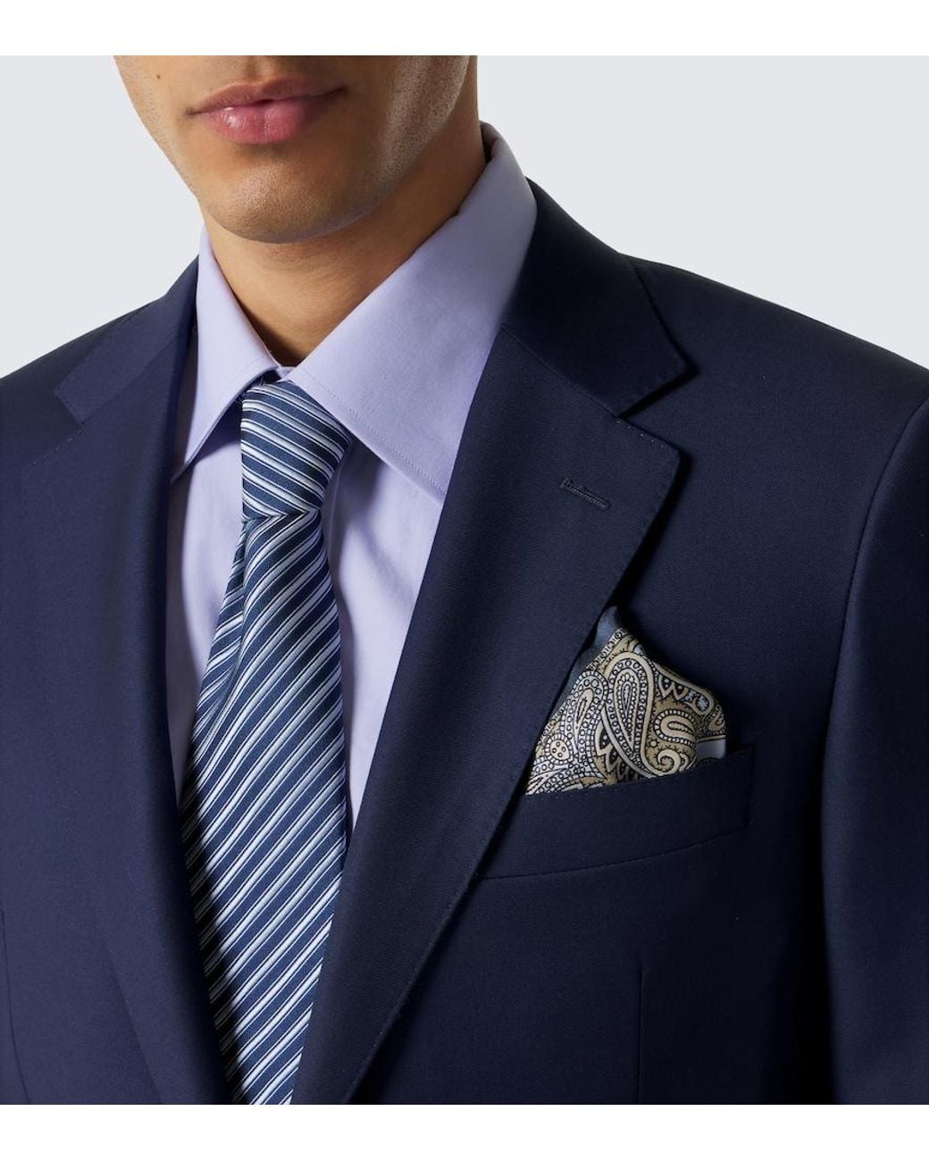 Brioni Einstecktuch Aus Seiden-Twill in Metallic für Herren