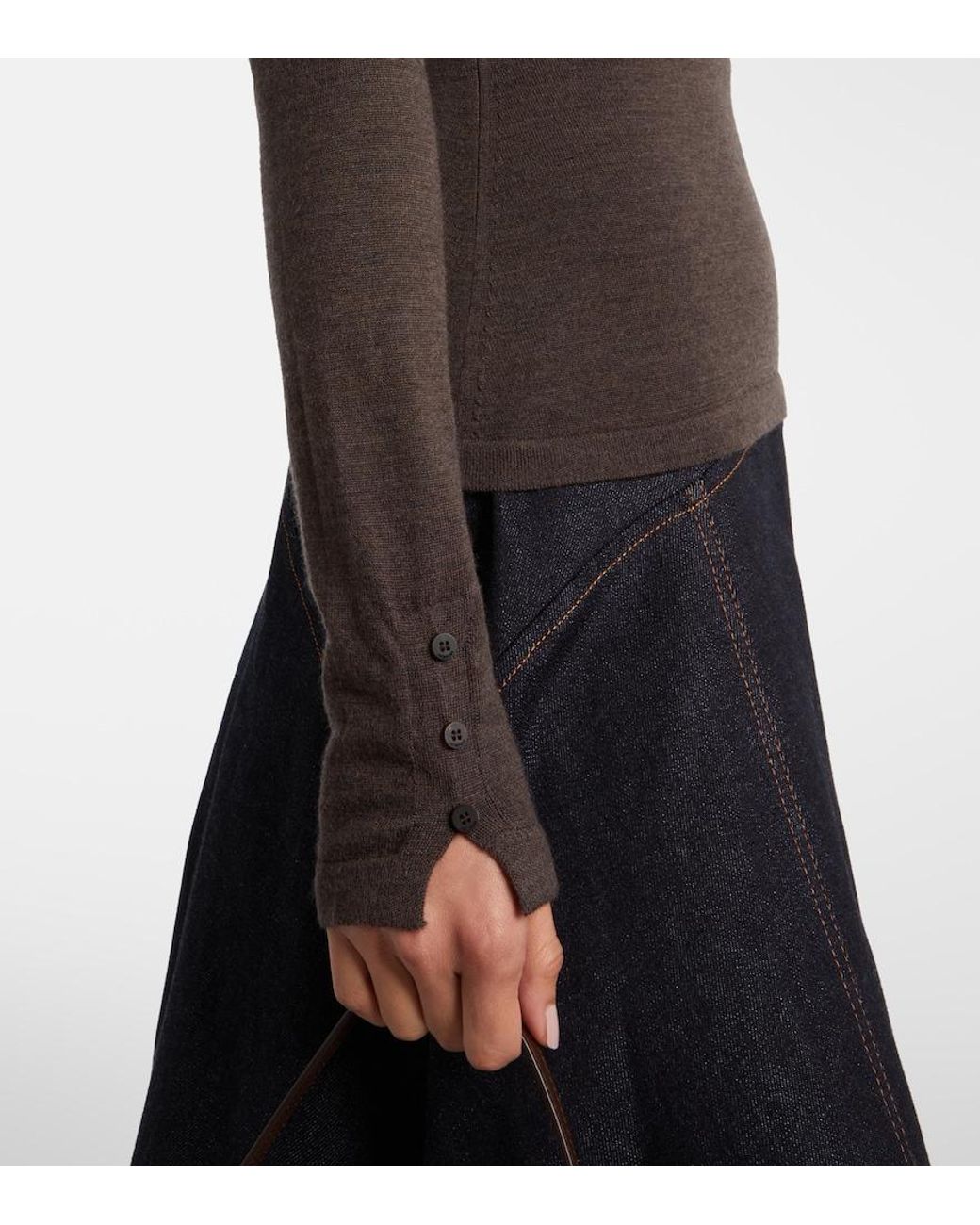 Jacquemus Brown Wool Polo Shirt