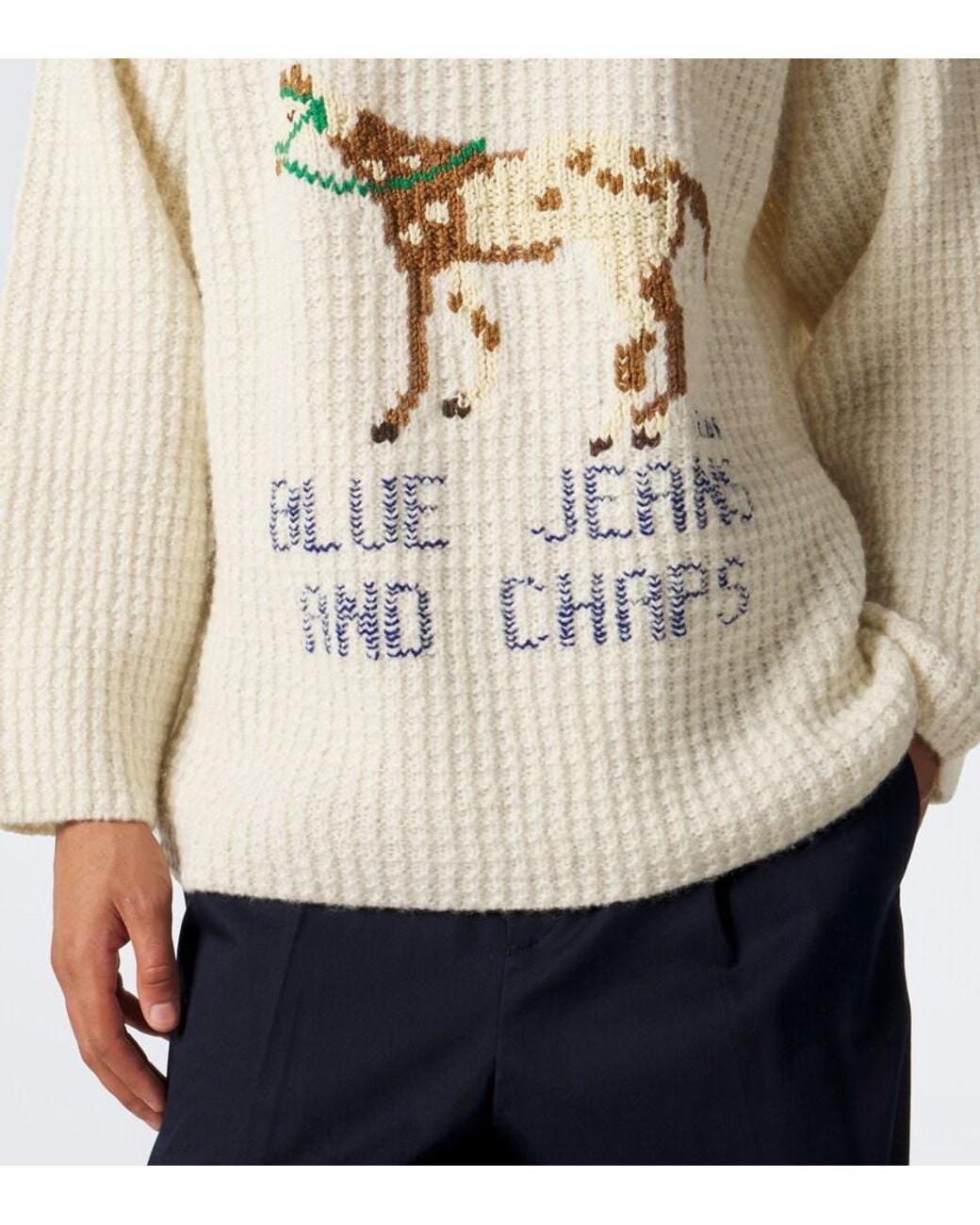 Pullover Show di Bode in Natural da Uomo