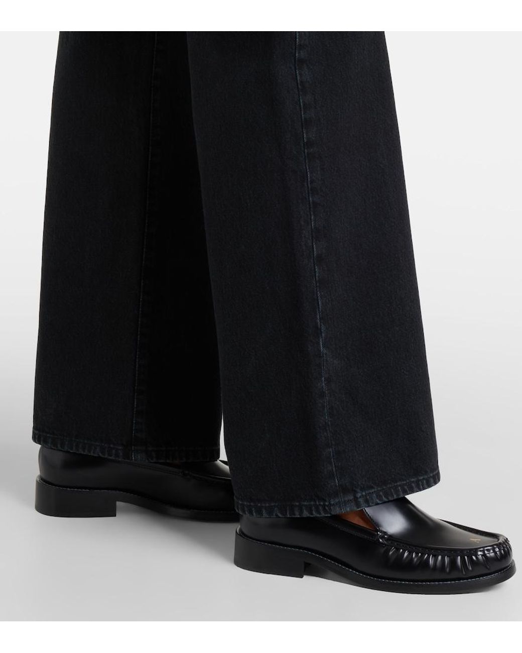 FRAME Black The Straight Jeans
