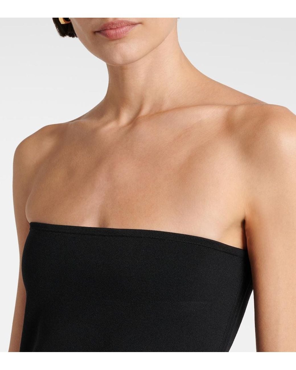 Totême  Black Jersey Tube Top