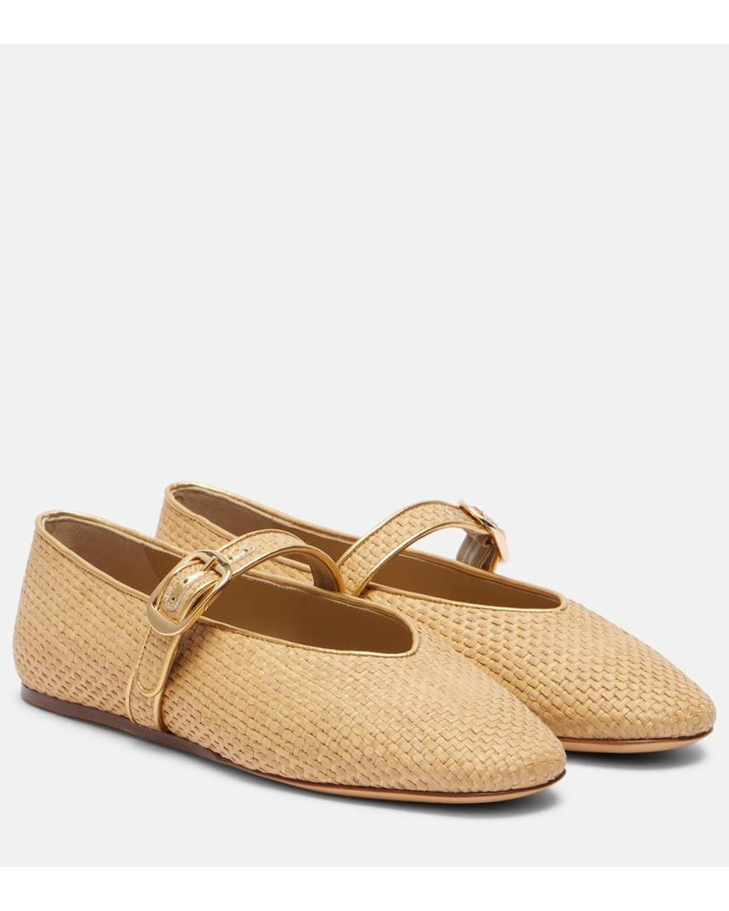 Le Monde Beryl Natural Stella Raffia Ballet Flats