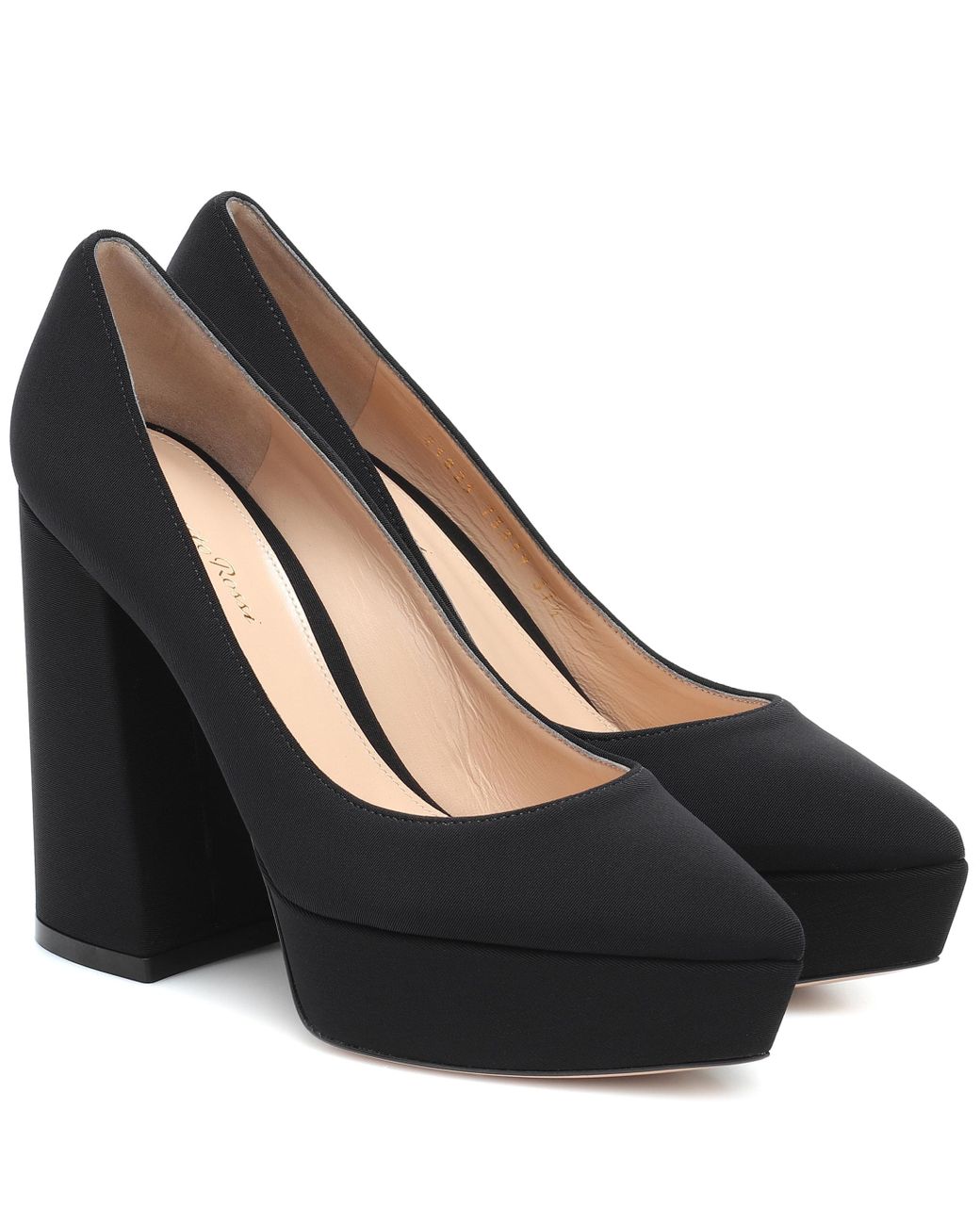 Gianvito Rossi Suede Platform Pumps in Black - Lyst