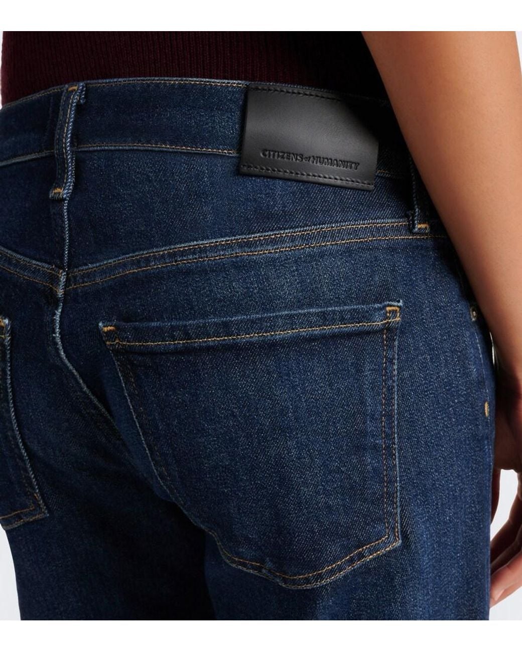 Citizens of Humanity Blue Nora Faded Wide-Leg Jeans