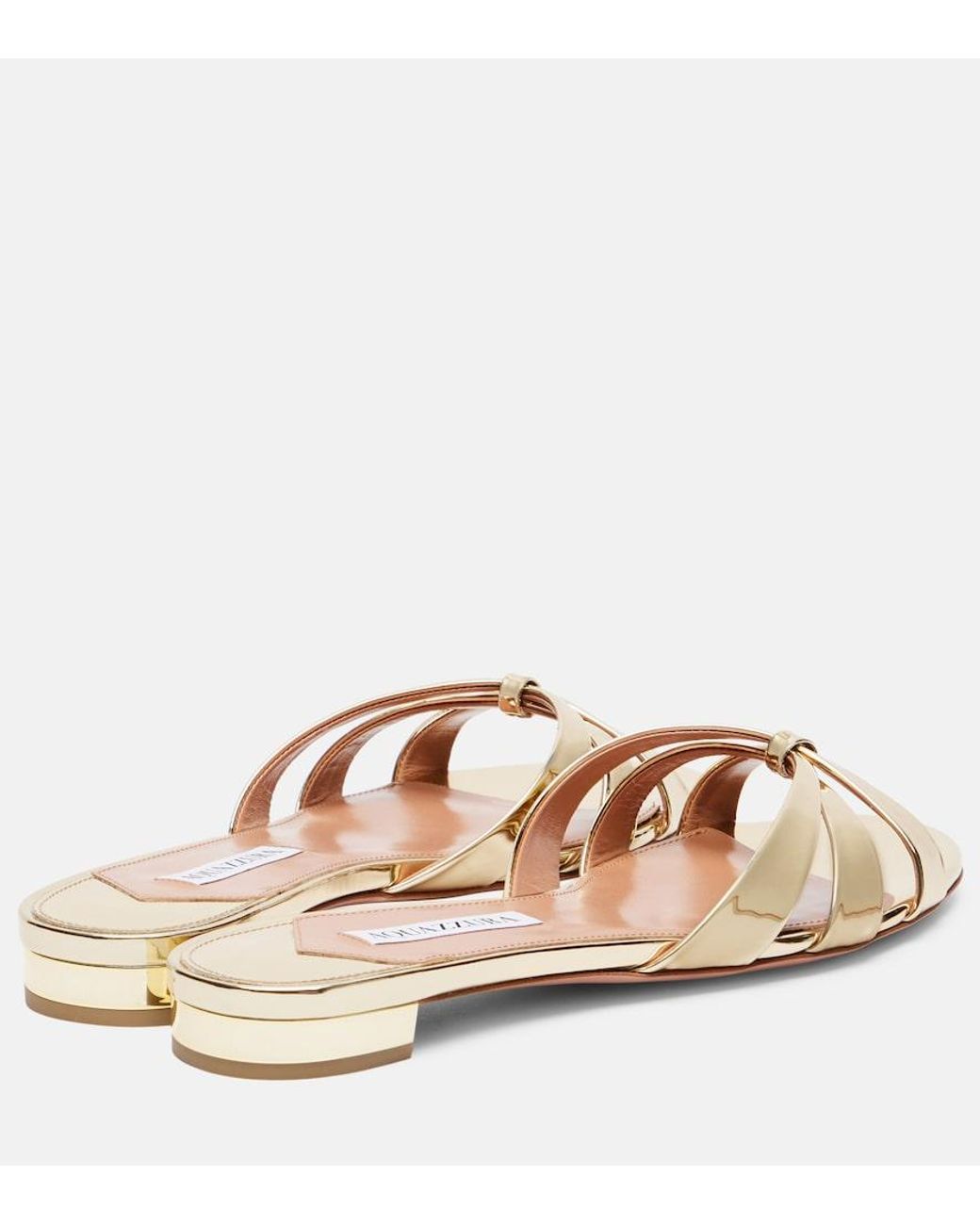 Aquazzura Natural Tati Slides