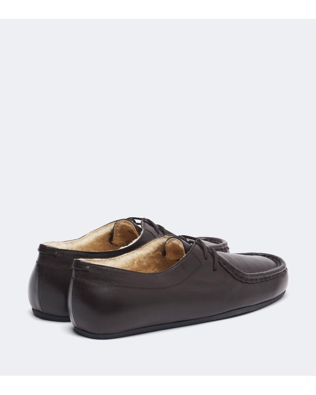 Jil Sander Brown Hood Leather Lace-Up Shoes