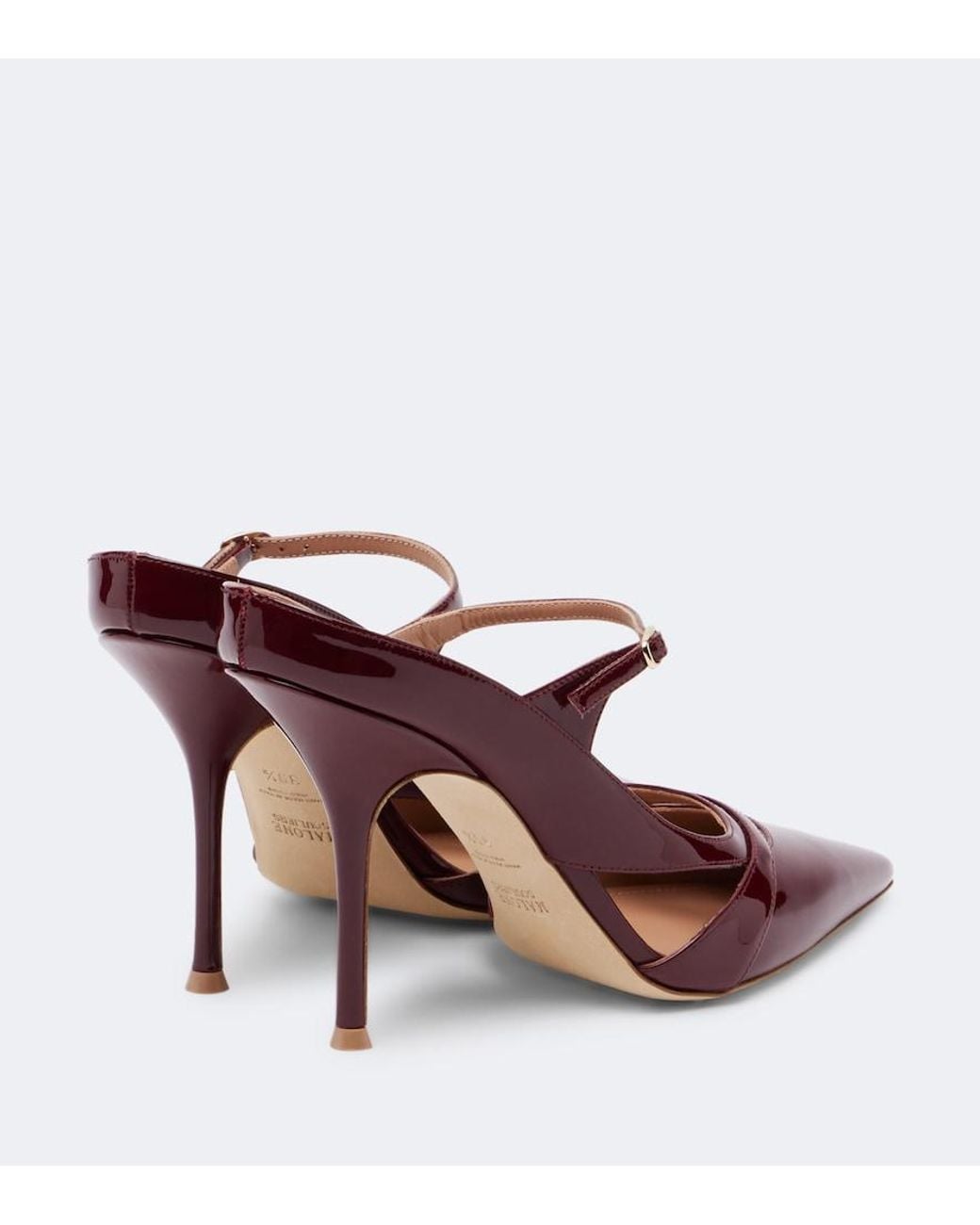 Malone Souliers Brown Patent Leather Pumps