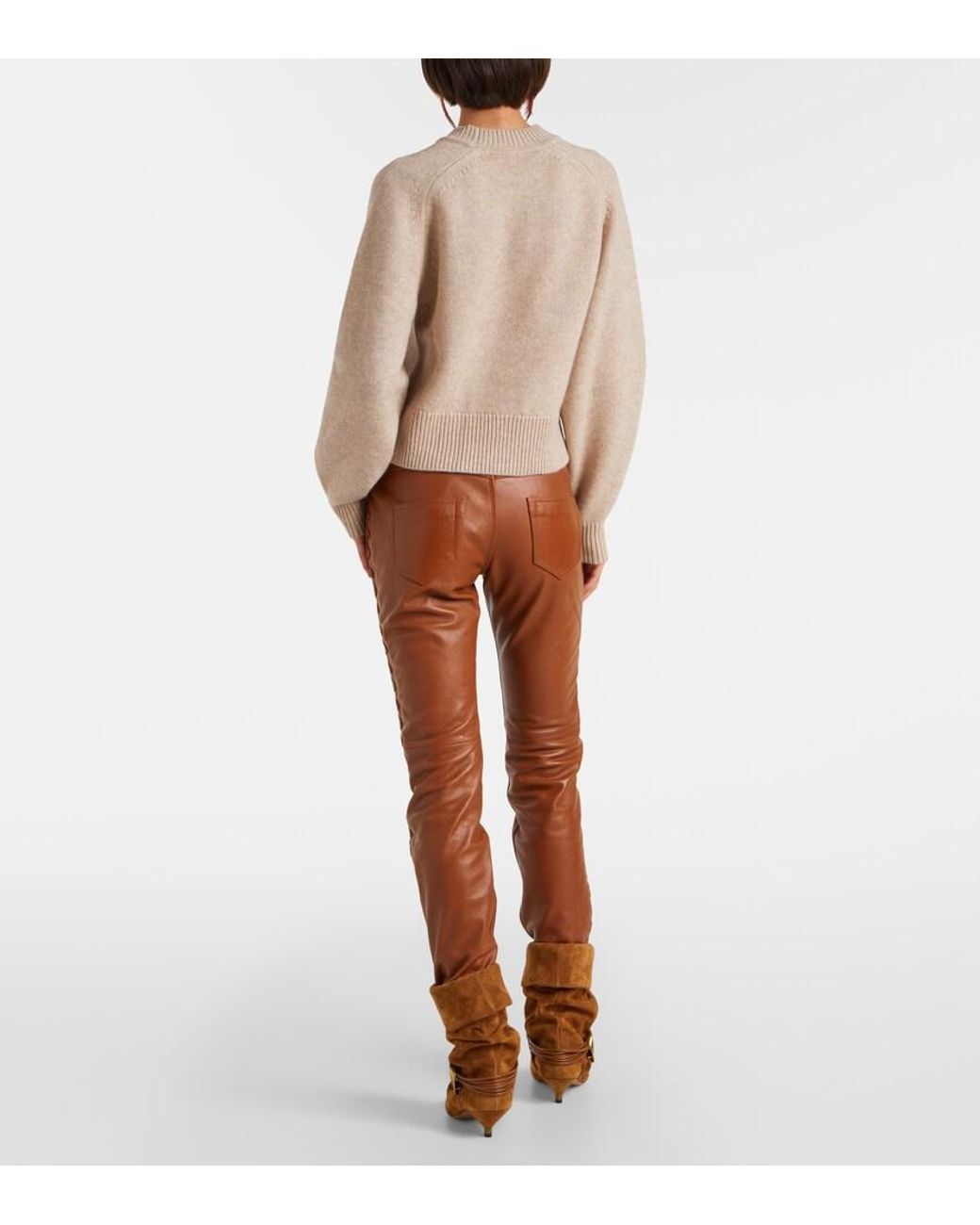 Isabel Marant Natural Leandra Wool And Cashmere Sweater