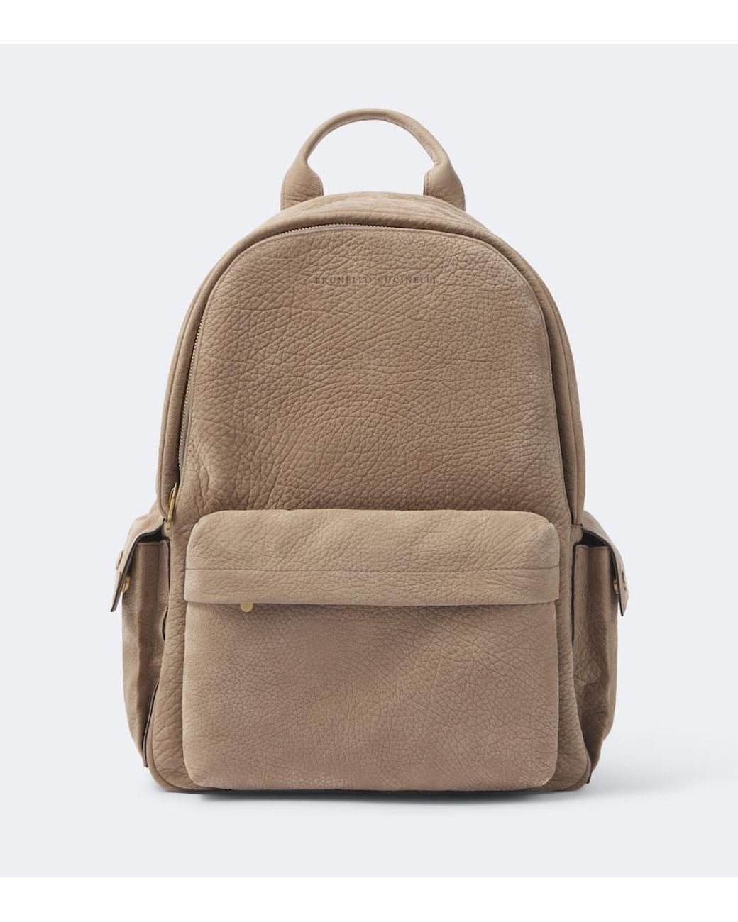 Brunello Cucinelli Natural Leather Backpack for men