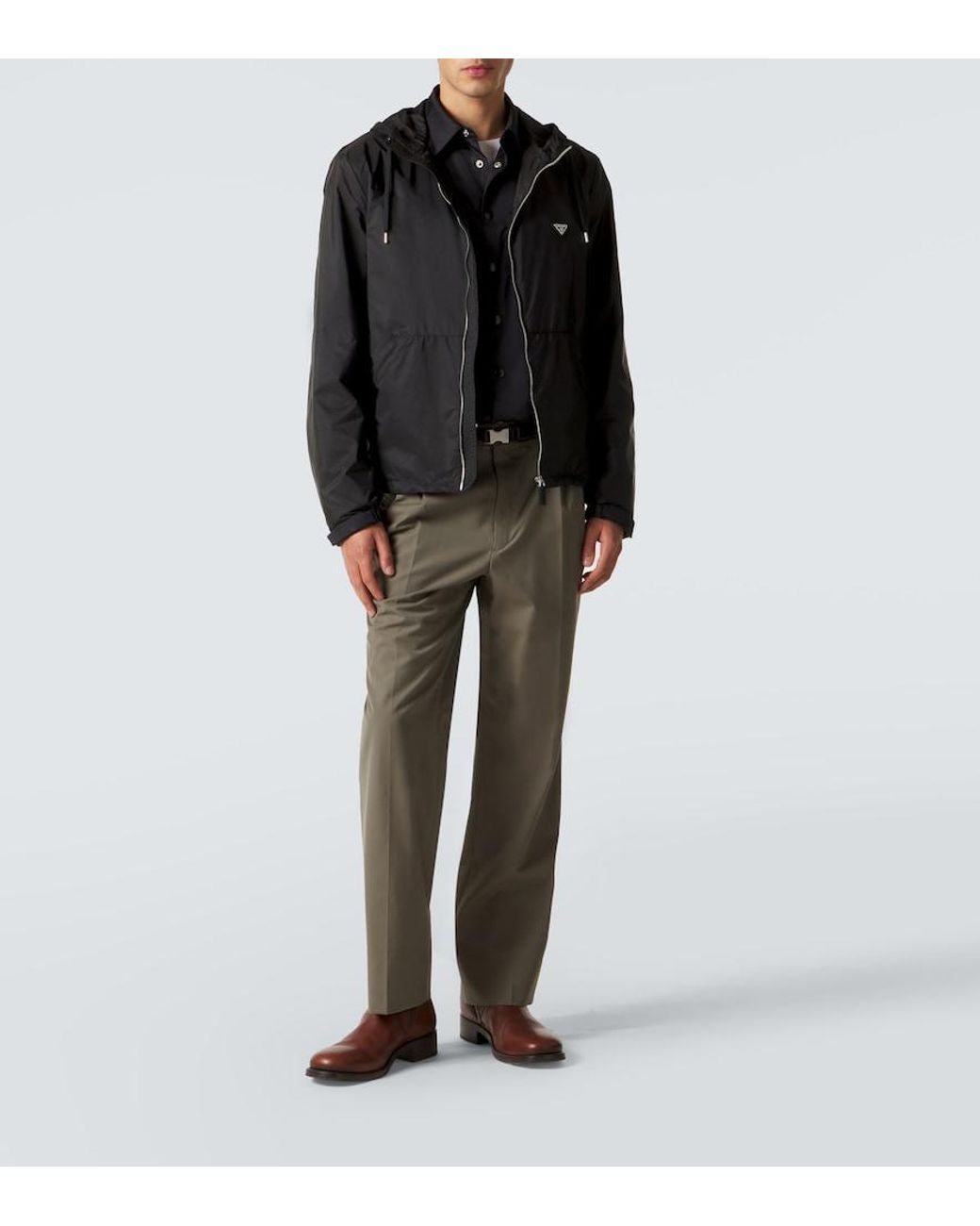 Prada Black Re-Nylon Jacket for men