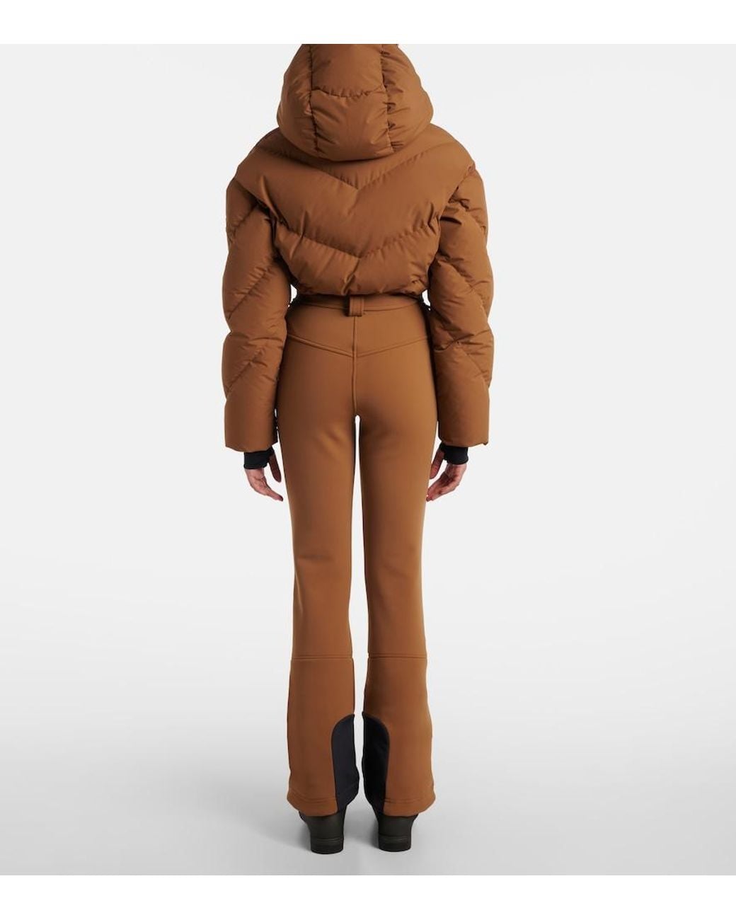 CORDOVA Brown Ajax Quilted Down Ski Suit