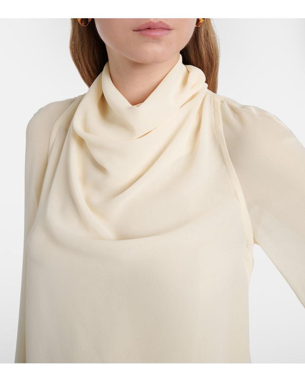 Altuzarra Natural Cara Draped Top