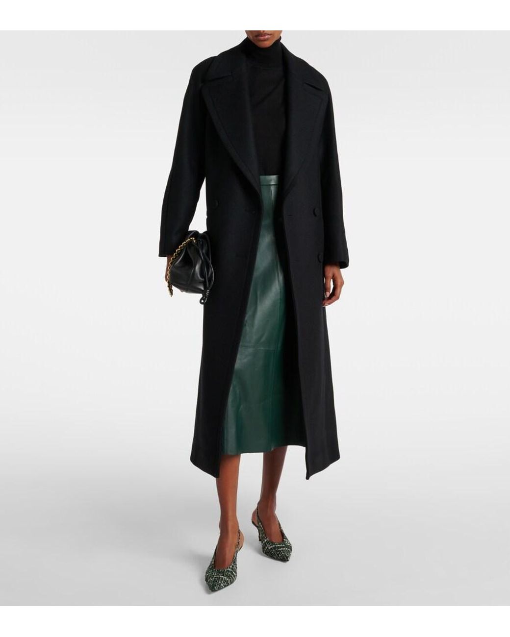 Gianvito Rossi Green 55 Boucle Slingback Pumps