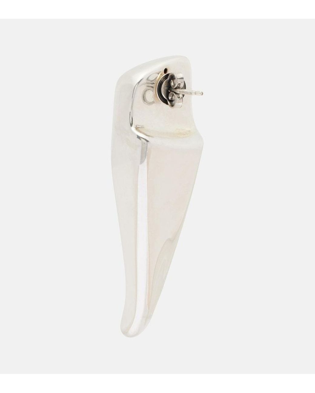 Bottega Veneta White Prisma Sterling Earrings