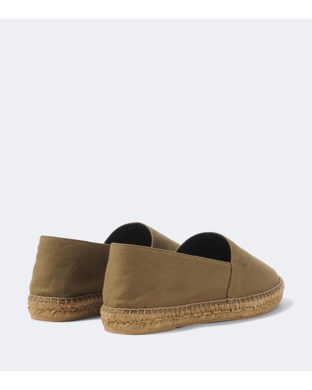 Saint Laurent Green Cassandre Gabardine Espadrilles for men