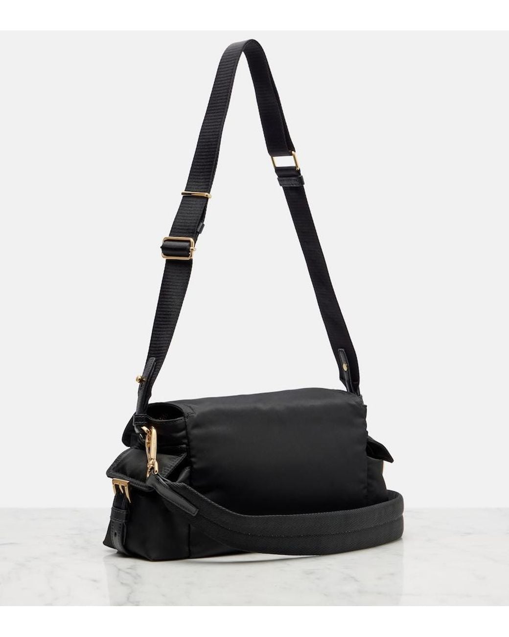 Prada Black Explore Re-Nylon Medium Crossbody Bag