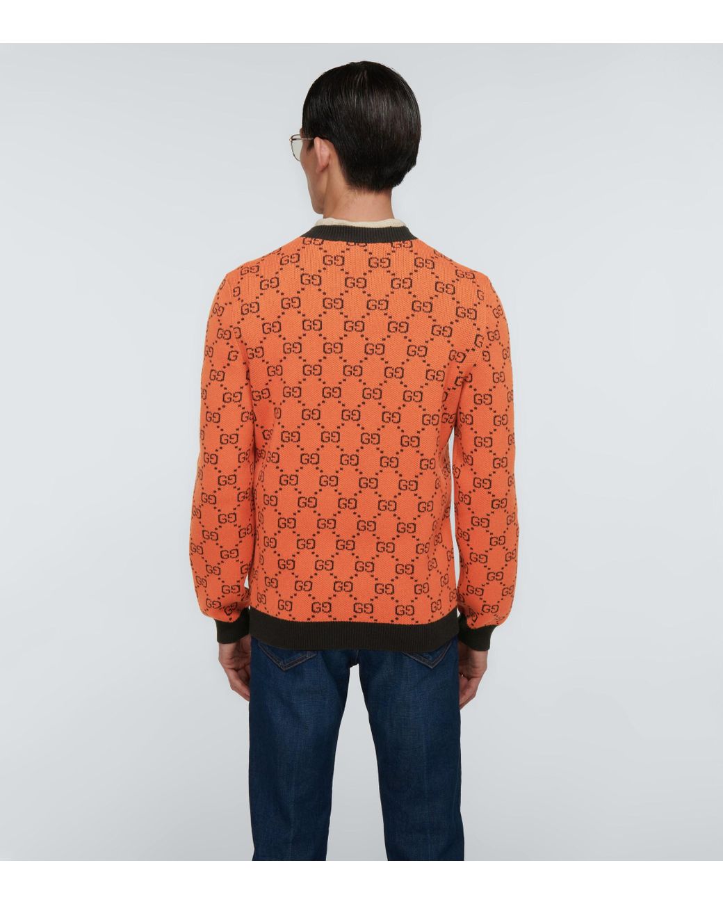 Gucci GG Multicolor Crewneck Sweater in for Men | Lyst