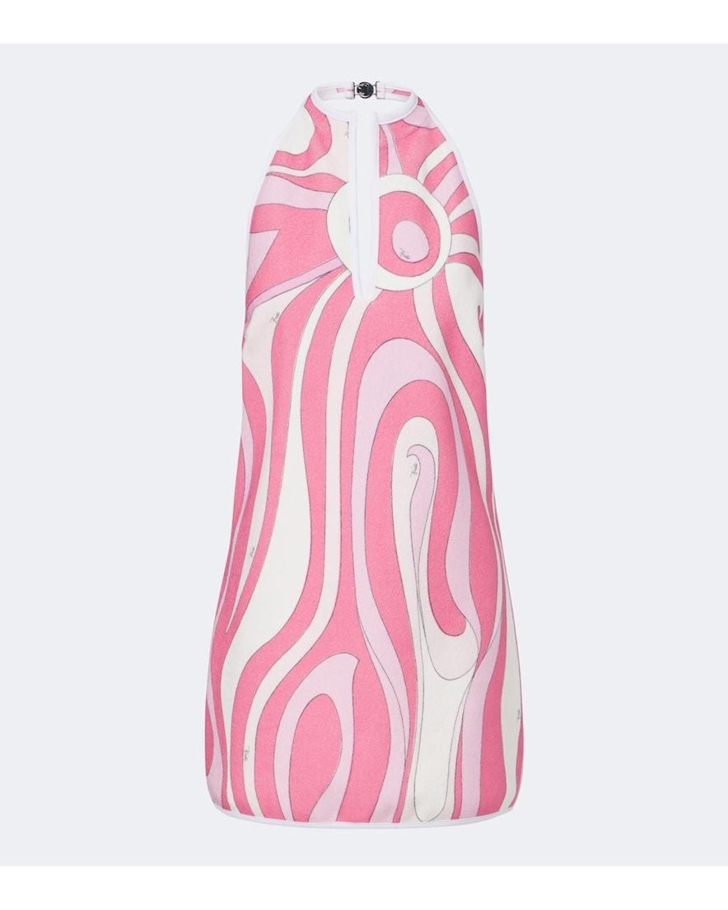 Emilio Pucci Pink Marmo Cotton-Blend Terry Minidress
