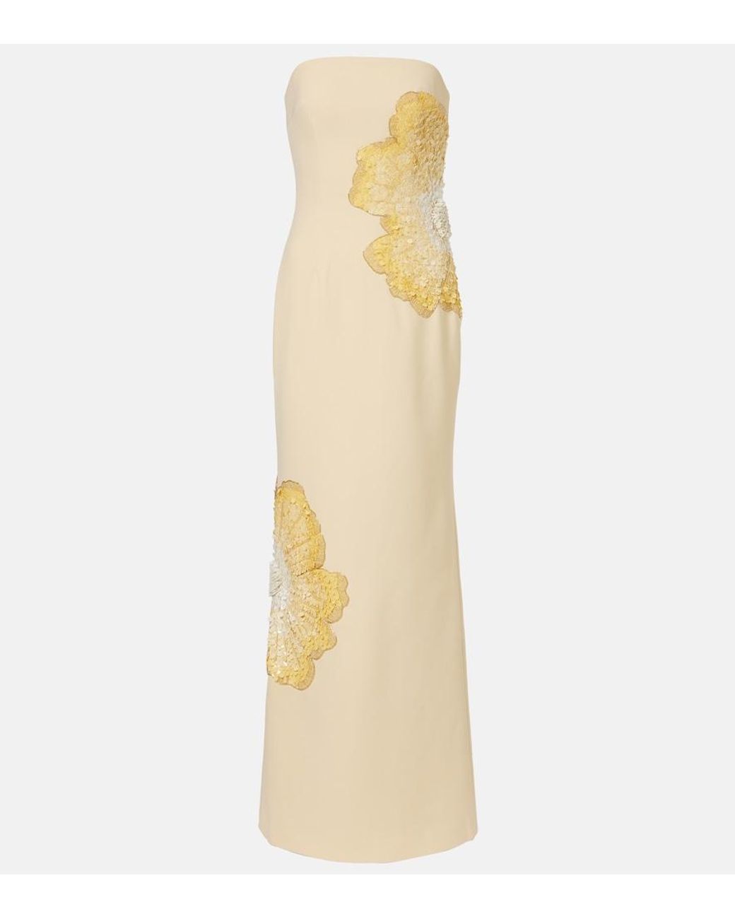 Rebecca Vallance Metallic Sequined Gown