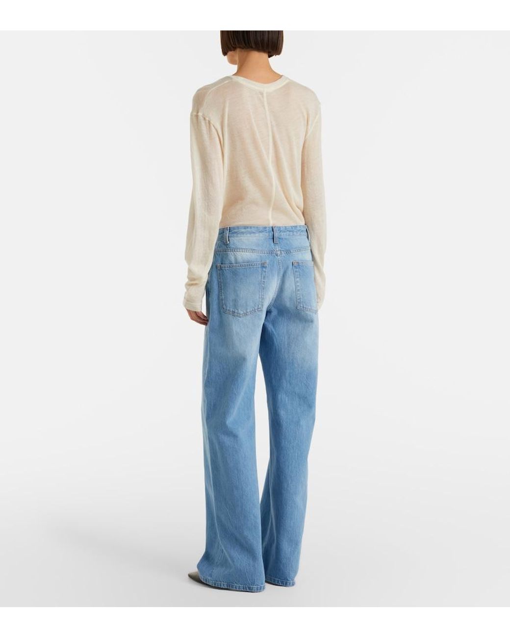 The Row Blue Eglitta Straight Jeans