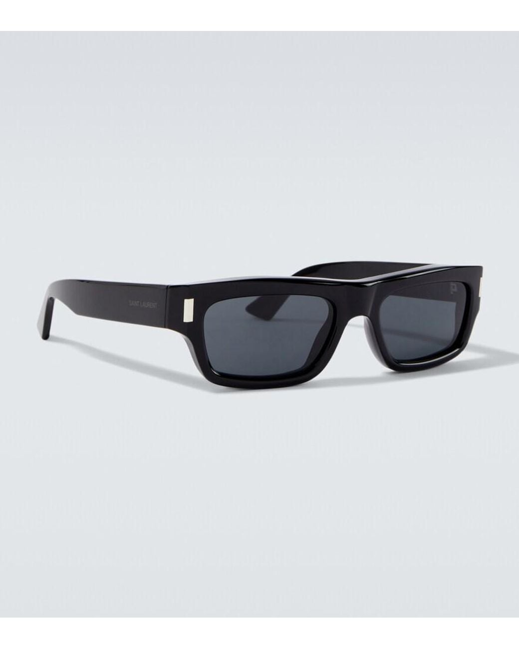 Saint Laurent Black Sl 837 Rectangular Sunglasses for men