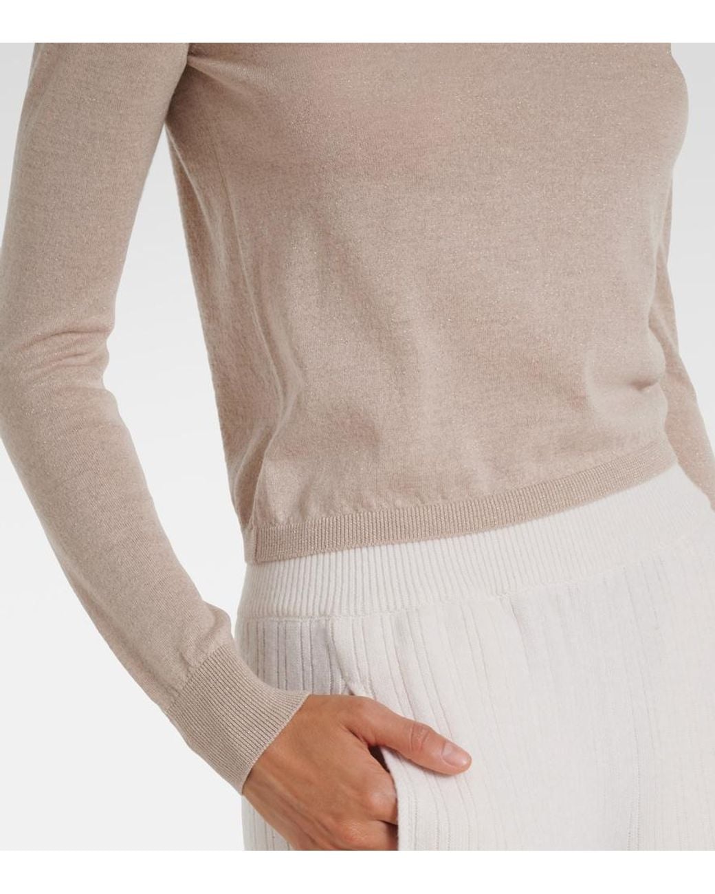 Eleventy Natural Wool-Blend Sweater