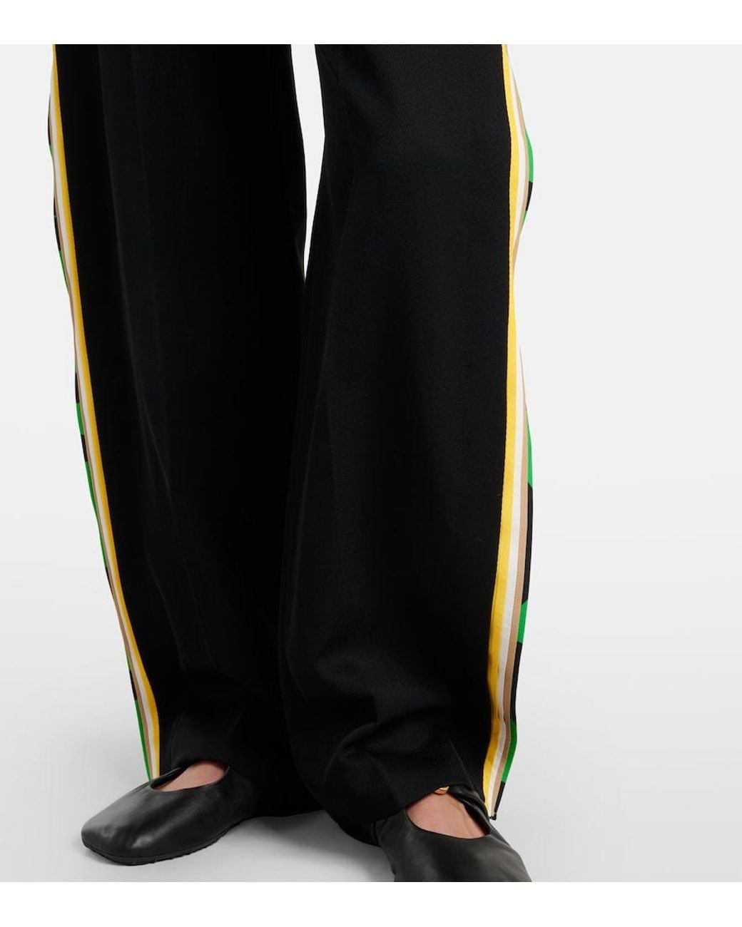 Loewe Black Wool Wide-Leg Pants