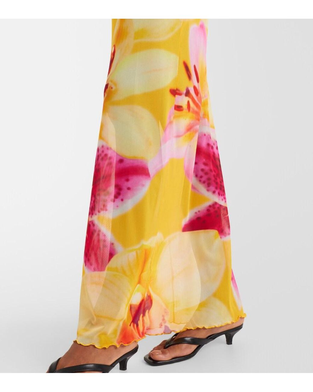 SAME Pink Maxikleid Aus Mesh