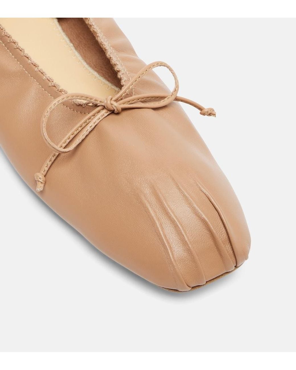 Magda Butrym Brown Leather Ballet Flats