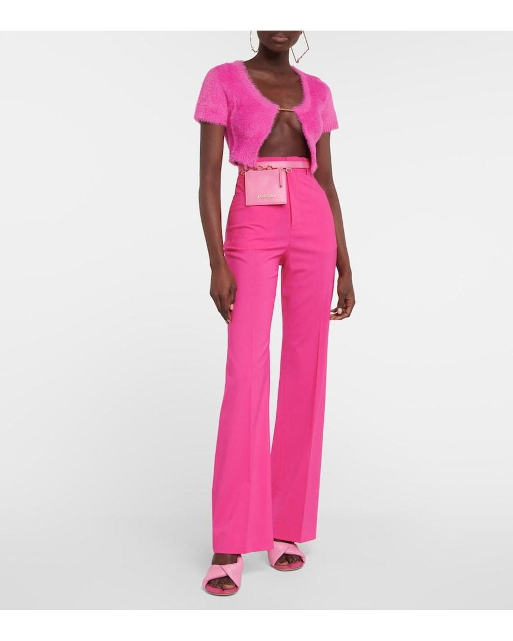 Jacquemus Pink Cardigans: The Snow Mail