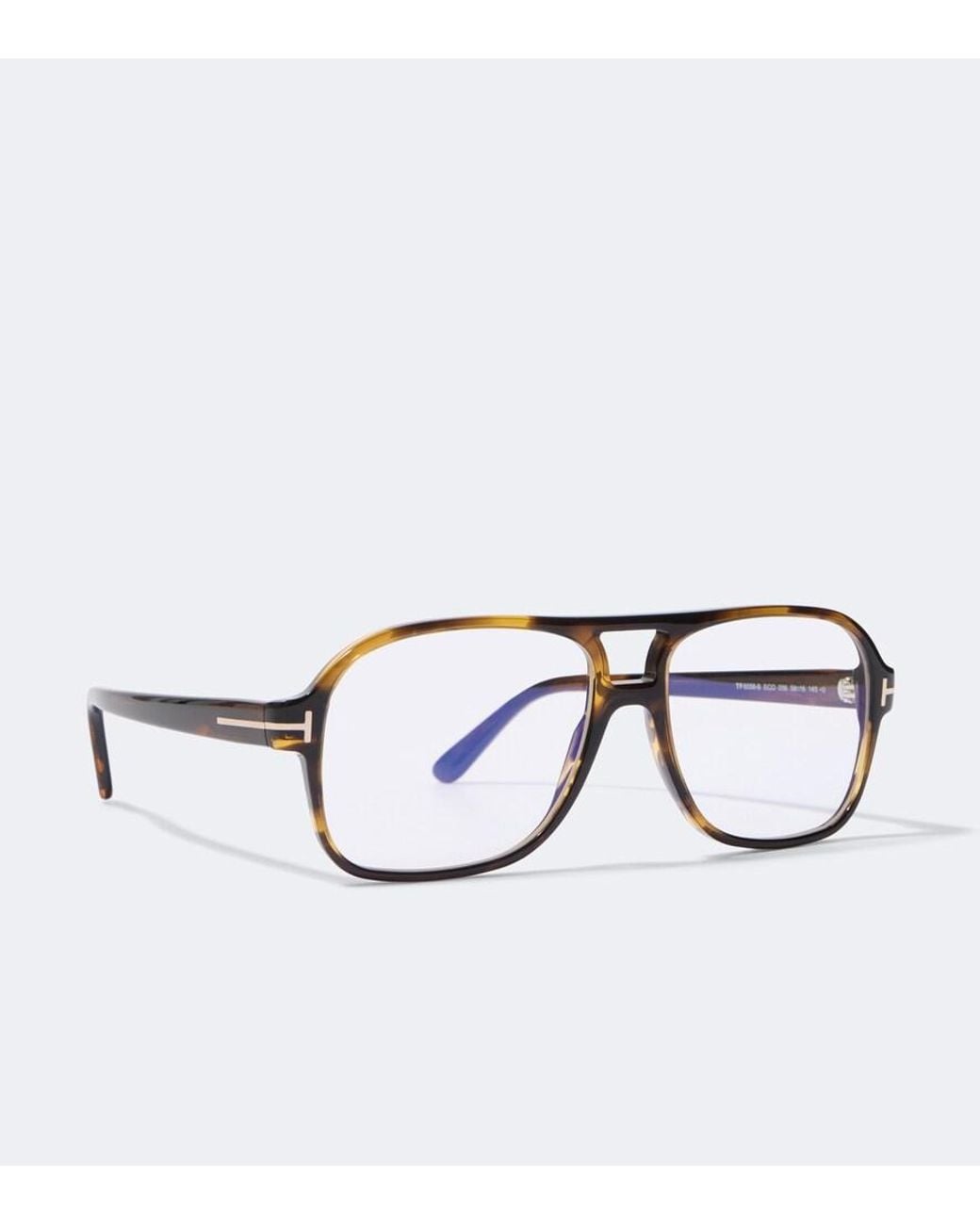 Tom Ford Metallic Navigator Glasses for men