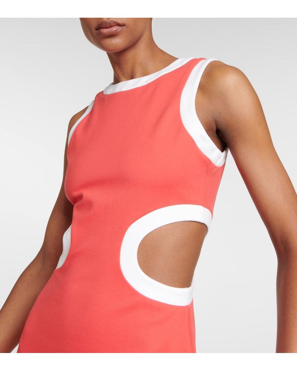 Staud Red Dolce Jersey Maxi Dress
