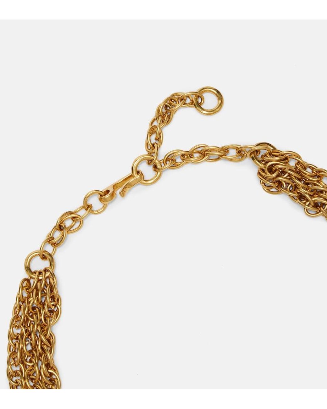 Chloé Metallic Embellished Necklace