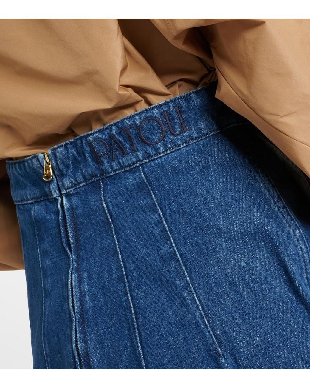 Patou Blue Denim Maxi Skirt