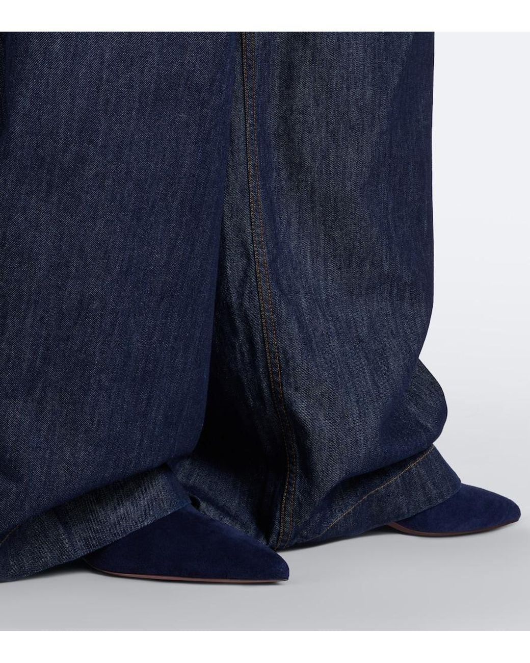 Paris Texas Blue Anja Suede Ankle Boots