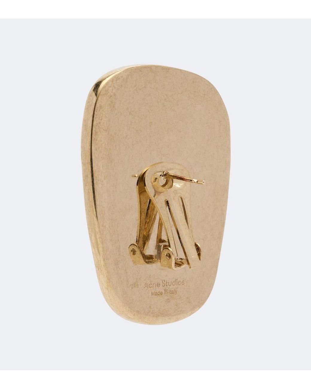 Acne Green Embellished Clip-On Earrings