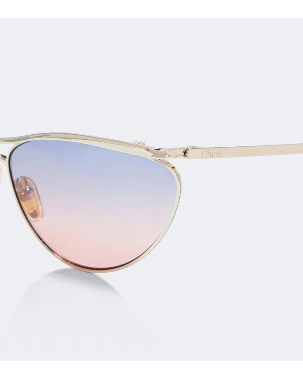 Chloé Pink Fashion Show Cat-Eye Sunglasses
