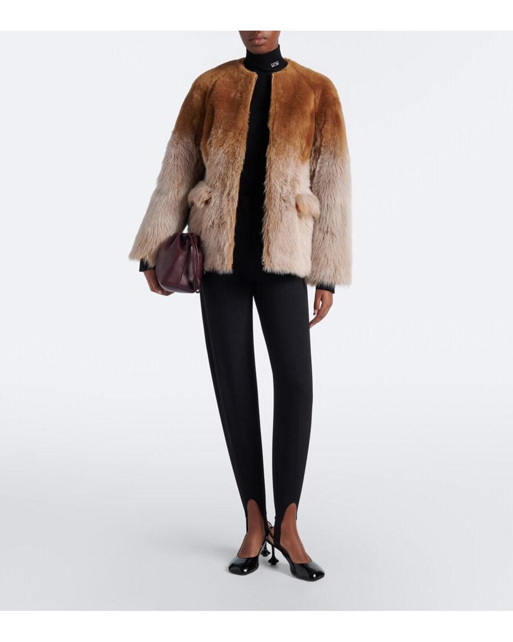 Loewe Brown Calf Hair Jacket