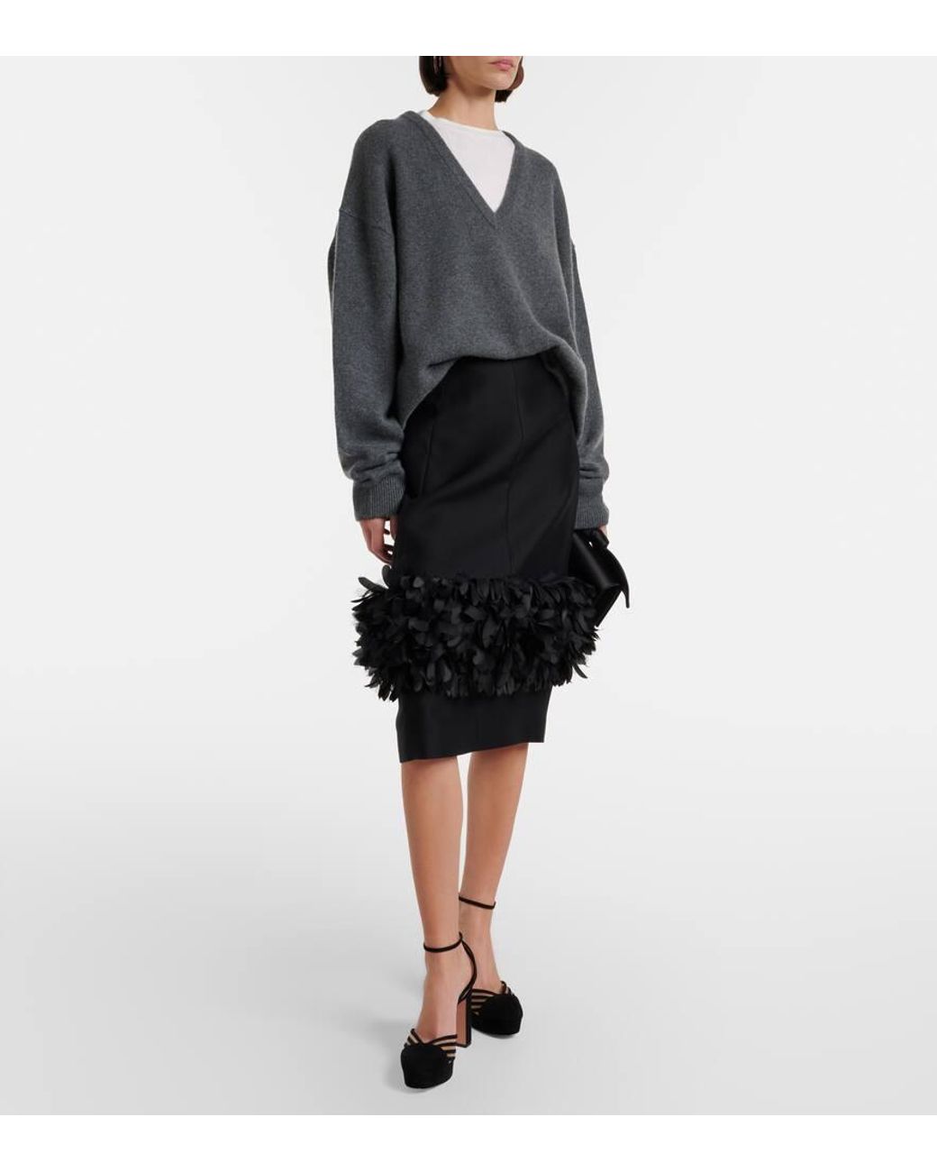 Aquazzura Black Alana Suede And Mesh Platform Pumps