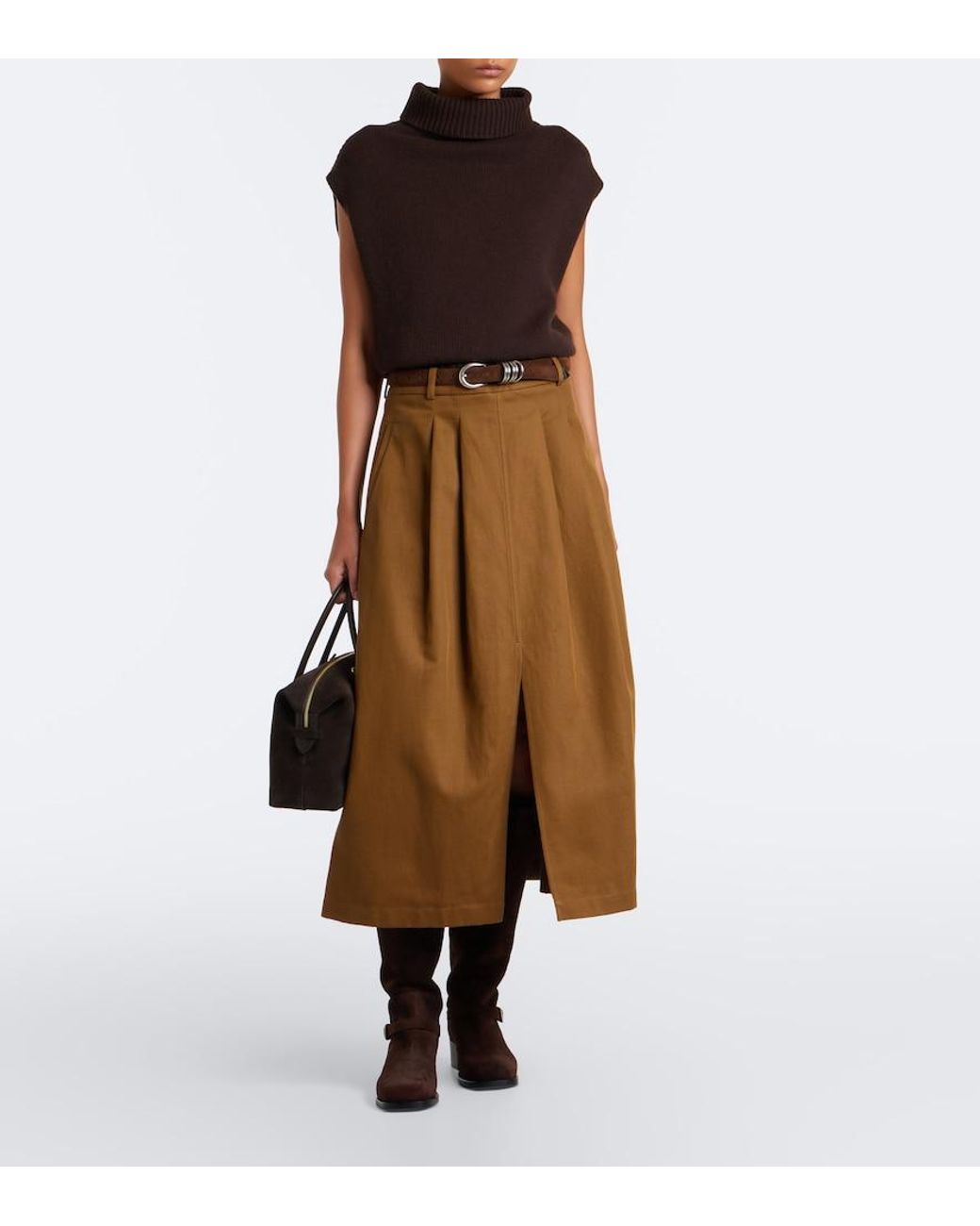 Staud Brown Brooklyn Suede Knee-Height Boots