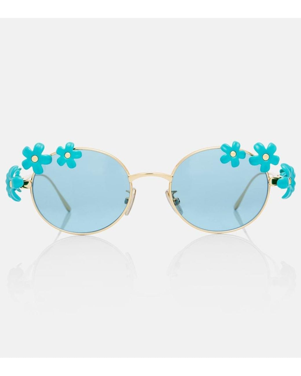 Loewe Blue Paula's Ibiza Daisy Field Round Sunglasses
