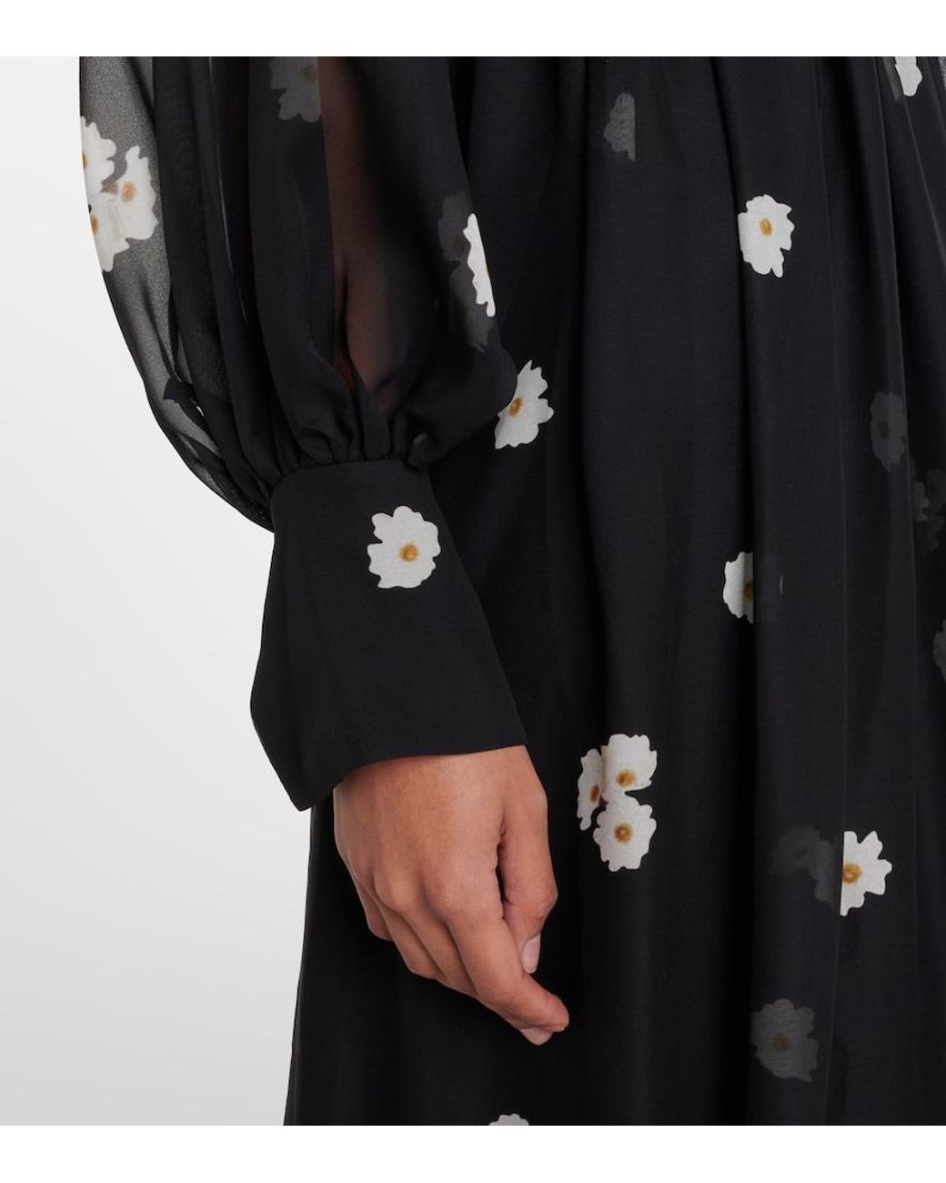 Erdem Black Silk Gown