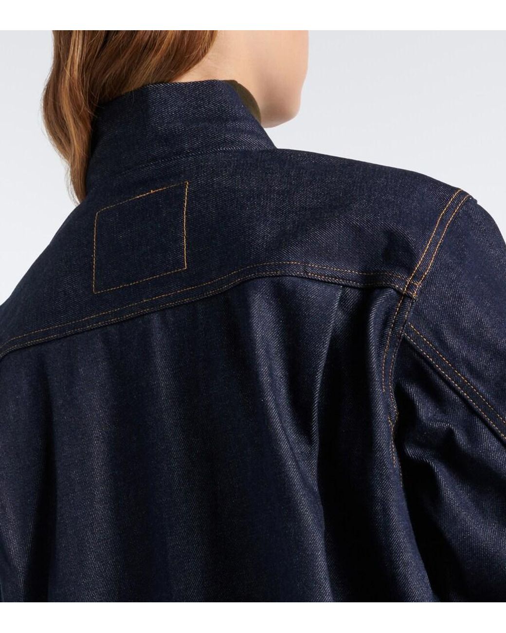 Sacai Blue Denim Bomber Jacket