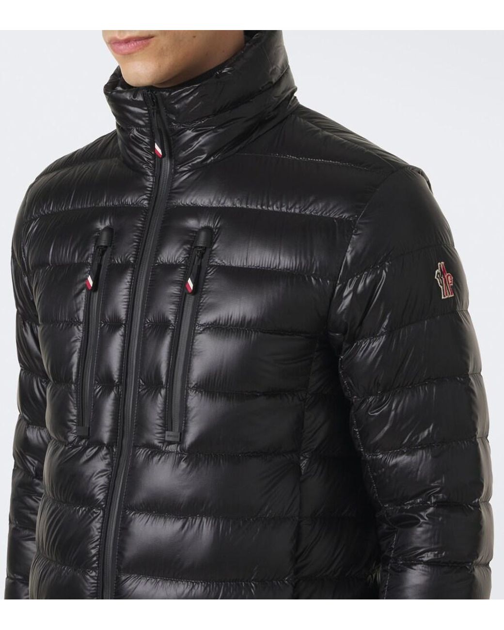 Moncler Black Hers Down-Paneled Ski Jacket for men