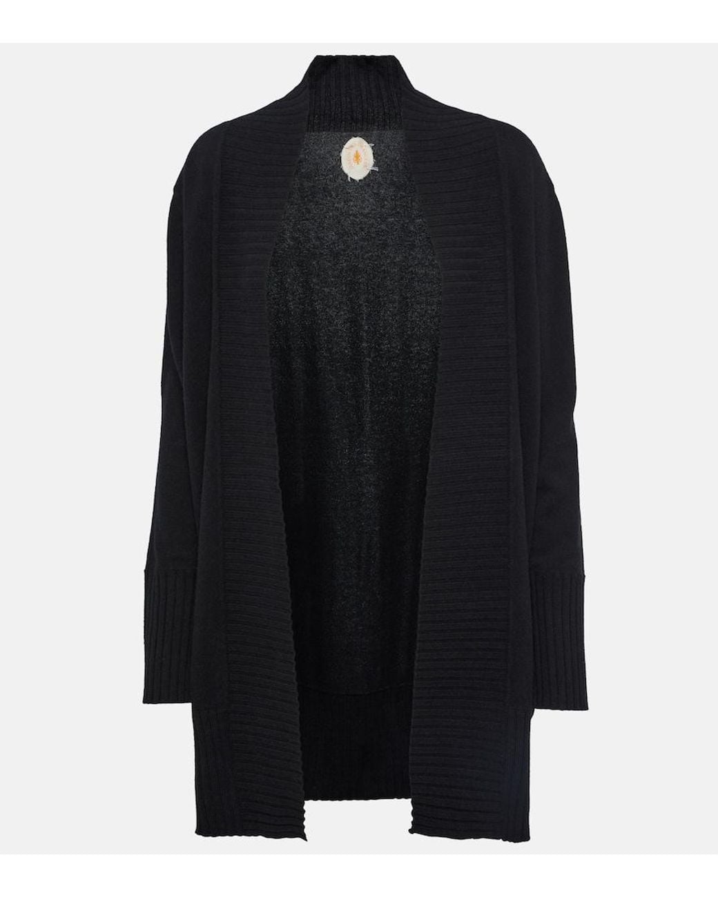 Jardin Des Orangers Black Wool And Cashmere Cardigan