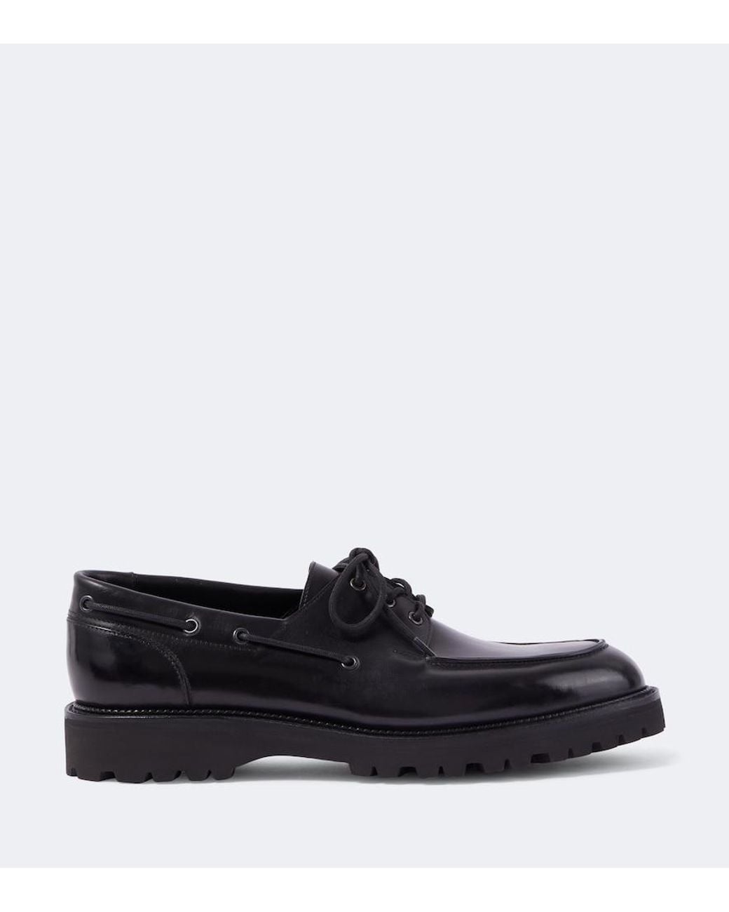 John Lobb Segelschuhe Tide Aus Leder in Black für Herren